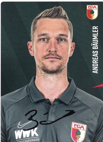 Autogramm Fussball | FC Augsburg | 2020 | Andreas BÄUMLER