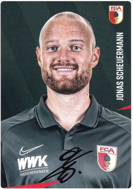 Autogramm Fussball | FC Augsburg | 2020 | Jonas SCHEUERMANN
