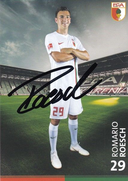 Autogramm Fussball | FC Augsburg | 2018 | Romario ROESCH