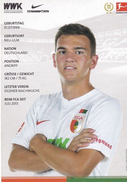 Autogramm Fussball | FC Augsburg | 2018 | Romario ROESCH