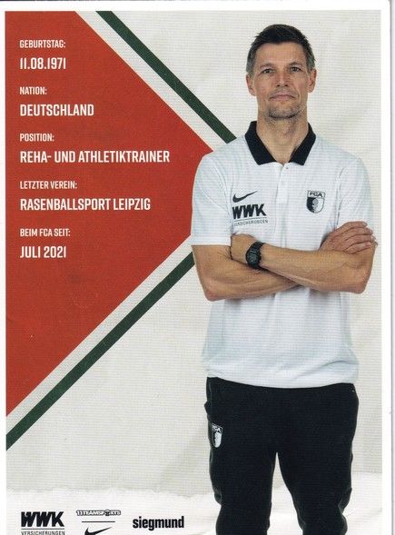 Autogramm Fussball | FC Augsburg | 2021 | Frank ROSSNER