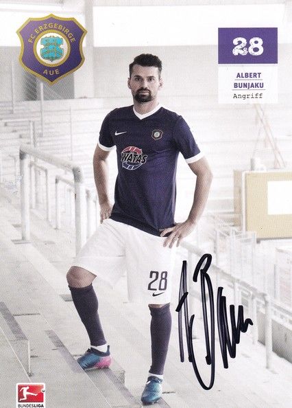 Autogramm Fussball | FC Erzgebirge Aue | 2016 | Albert BUNJAKU