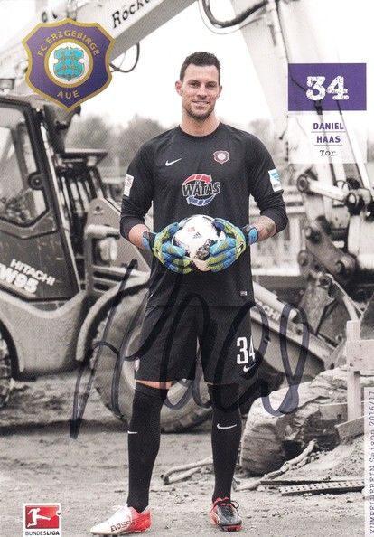 Autogramm Fussball | FC Erzgebirge Aue | 2016 | Daniel HAAS