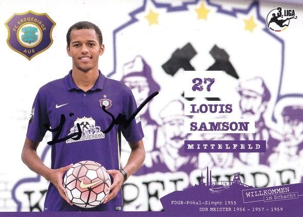 Autogramm Fussball | FC Erzgebirge Aue | 2015 | Louis SAMSON