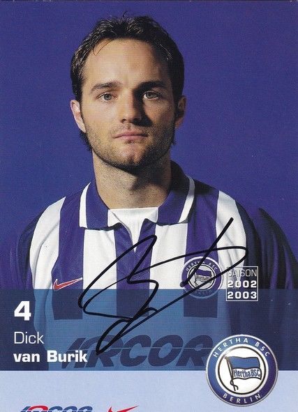 Autogramm Fussball | Hertha BSC Berlin | 2002 | Dick VAN BURIK
