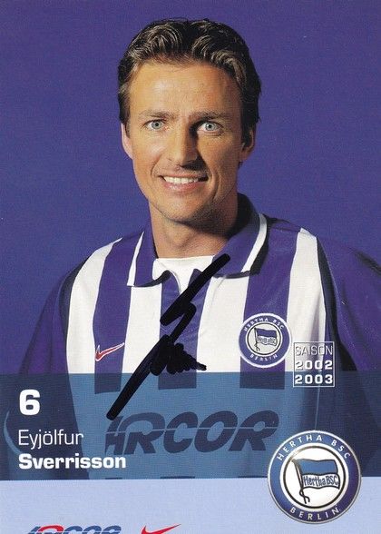 Autogramm Fussball | Hertha BSC Berlin | 2002 | Eyjölfur SVERRISSON