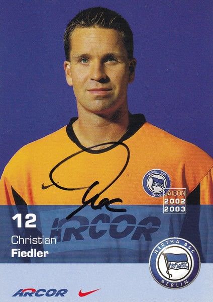 Autogramm Fussball | Hertha BSC Berlin | 2002 | Christian FIEDLER 
