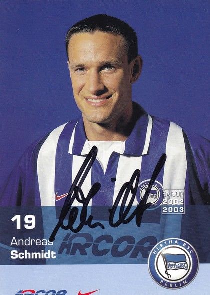 Autogramm Fussball | Hertha BSC Berlin | 2002 | Andreas SCHMIDT 