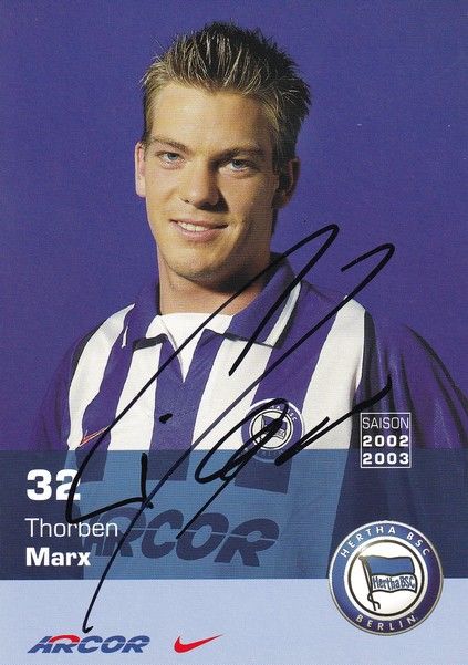Autogramm Fussball | Hertha BSC Berlin | 2002 | Thorben MARX 