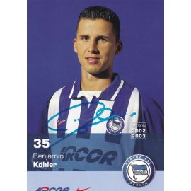 Autogramm Fussball | Hertha BSC Berlin | 2002 | Benjamin KÖHLER