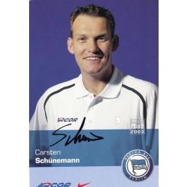 Autogramm Fussball | Hertha BSC Berlin | 2002 | Carsten SCHÜNEMANN