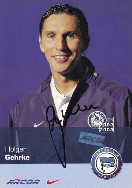 Autogramm Fussball | Hertha BSC Berlin | 2002 | Holger GEHRKE