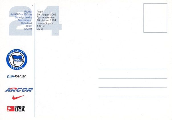 Autogramm Fussball | Hertha BSC Berlin | 2003 | Nando RAFAEL