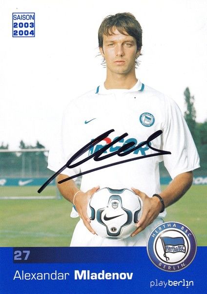 Autogramm Fussball | Hertha BSC Berlin | 2003 | Alexander MLADENOV