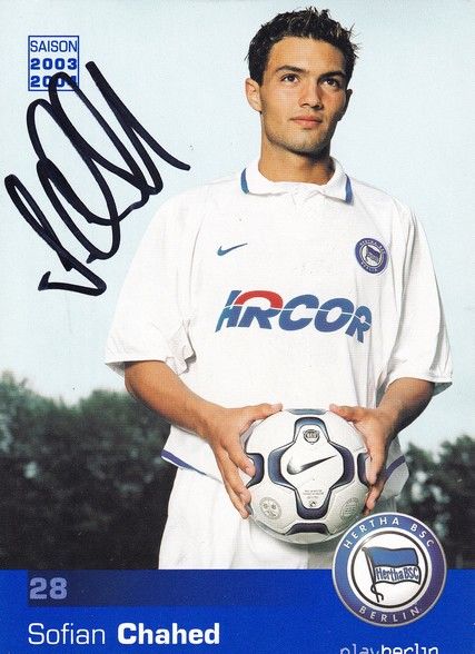 Autogramm Fussball | Hertha BSC Berlin | 2003 | Sofian CHAHED