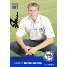 Autogramm Fussball | Hertha BSC Berlin | 2003 | Carsten SCHÜNEMANN
