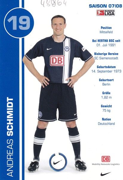 Autogramm Fussball | Hertha BSC Berlin | 2007 | Andreas SCHMIDT