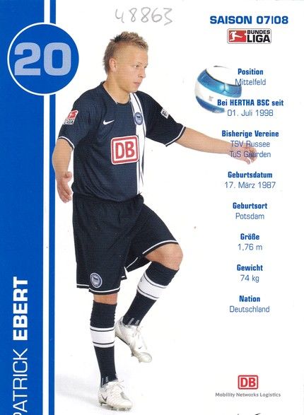 Autogramm Fussball | Hertha BSC Berlin | 2007 | Patrick EBERT