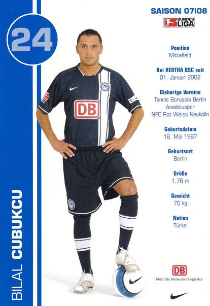 Autogramm Fussball | Hertha BSC Berlin | 2007 | Bilal CUBUKCU