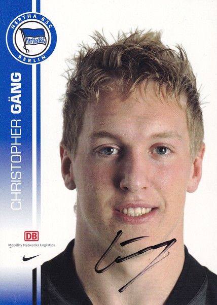 Autogramm Fussball | Hertha BSC Berlin | 2007 | Christopher GÄNG