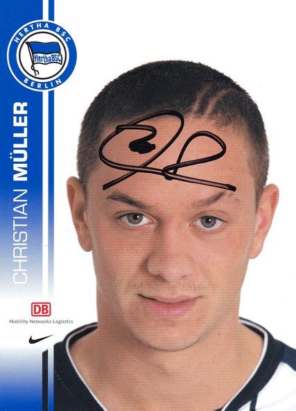 Autogramm Fussball | Hertha BSC Berlin | 2007 | Christian MÜLLER