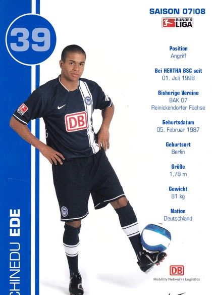 Autogramm Fussball | Hertha BSC Berlin | 2007 | Chinedu EDE
