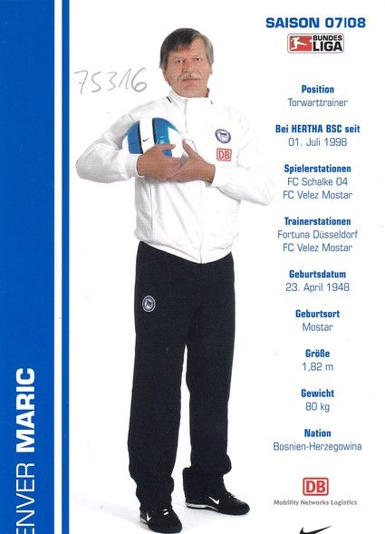 Autogramm Fussball | Hertha BSC Berlin | 2007 | Enver MARIC