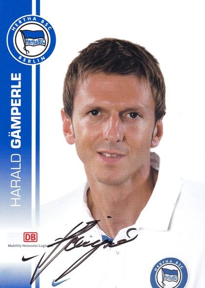 Autogramm Fussball | Hertha BSC Berlin | 2007 | Harald GÄMPERLE