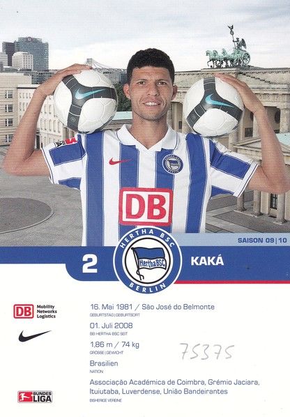 Autogramm Fussball | Hertha BSC Berlin | 2009 | KAKA