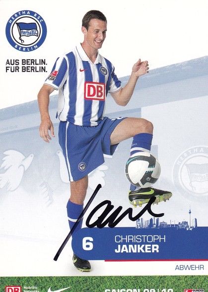 Autogramm Fussball | Hertha BSC Berlin | 2009 | Christoph JANKER