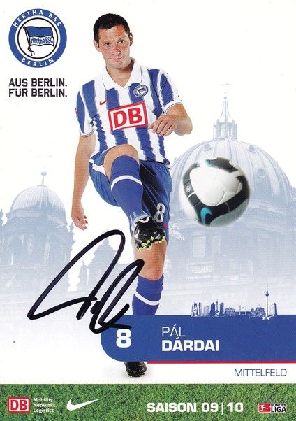 Autogramm Fussball | Hertha BSC Berlin | 2009 | Pal DARDAI