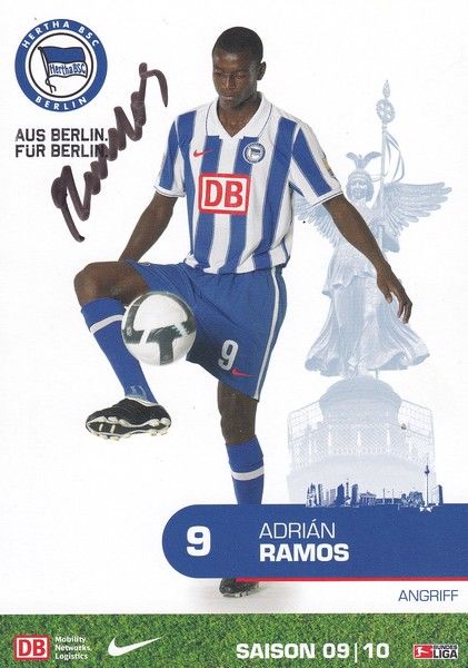 Autogramm Fussball | Hertha BSC Berlin | 2009 | Adrian RAMOS