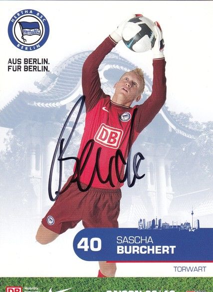 Autogramm Fussball | Hertha BSC Berlin | 2009 | Sascha BURCHERT