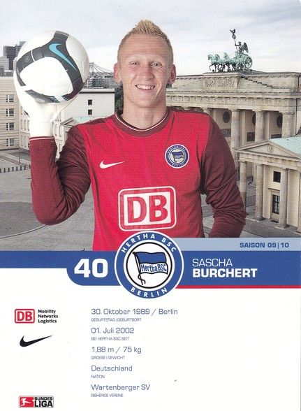 Autogramm Fussball | Hertha BSC Berlin | 2009 | Sascha BURCHERT