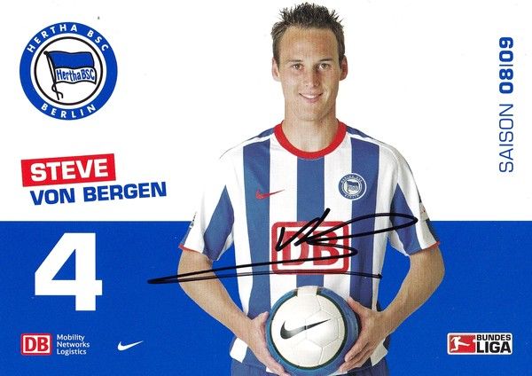 Autogramm Fussball | Hertha BSC Berlin | 2008 | Steve VON BERGEN