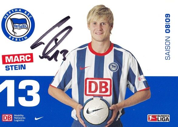 Autogramm Fussball | Hertha BSC Berlin | 2008 | Marc STEIN