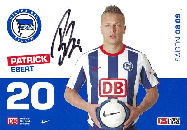 Autogramm Fussball | Hertha BSC Berlin | 2008 | Patrick EBERT