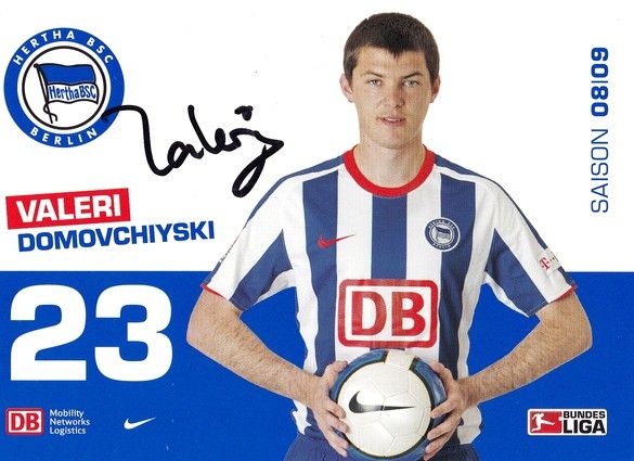 Autogramm Fussball | Hertha BSC Berlin | 2008 | Valeri DOMOVCHIYSKI