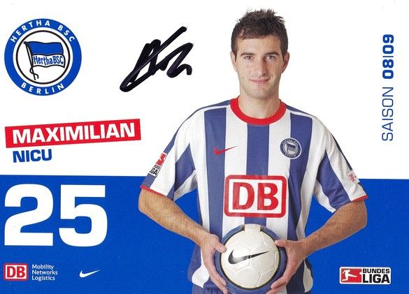 Autogramm Fussball | Hertha BSC Berlin | 2008 | Maximilian NICU