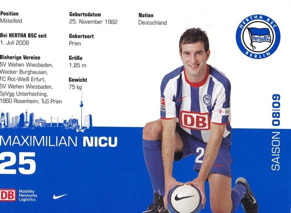 Autogramm Fussball | Hertha BSC Berlin | 2008 | Maximilian NICU