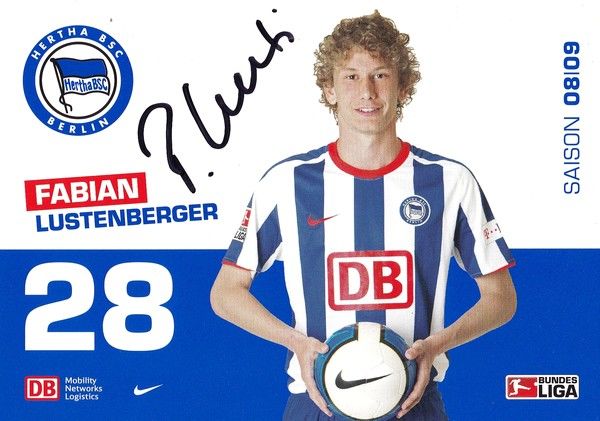 Autogramm Fussball | Hertha BSC Berlin | 2008 | Fabian LUSTENBERGER