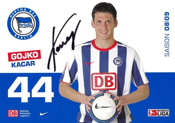Autogramm Fussball | Hertha BSC Berlin | 2008 | Gojko KACAR