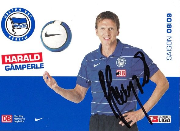 Autogramm Fussball | Hertha BSC Berlin | 2008 | Harald GÄMPERLE