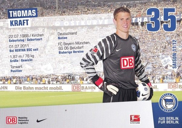 Autogramm Fussball | Hertha BSC Berlin | 2011 | Thomas KRAFT