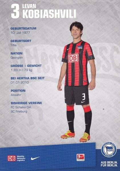 Autogramm Fussball | Hertha BSC Berlin | 2012 | Levan KOBIASHVILI