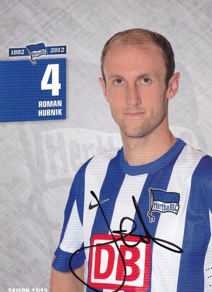 Autogramm Fussball | Hertha BSC Berlin | 2012 | Roman HUBNIK