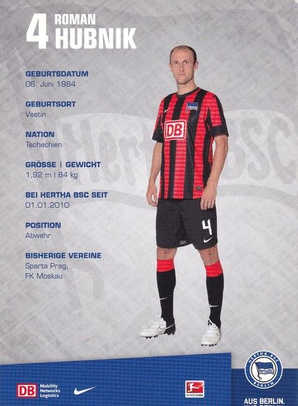 Autogramm Fussball | Hertha BSC Berlin | 2012 | Roman HUBNIK