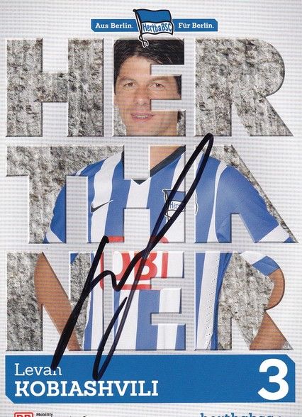 Autogramm Fussball | Hertha BSC Berlin | 2013 | Levan KOBIASHVILI