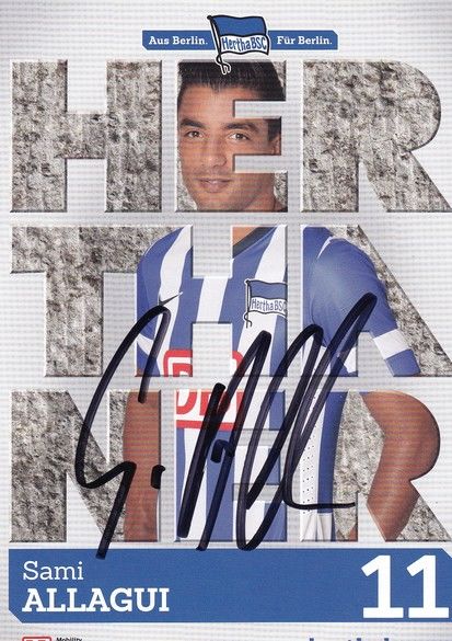 Autogramm Fussball | Hertha BSC Berlin | 2013 | Sami ALLAGUI 