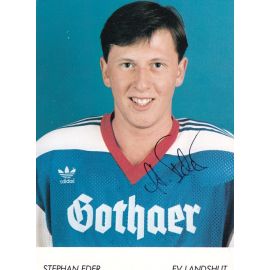 Autogramm Eishockey | EV Landshut | 1988 | Stephan EDER